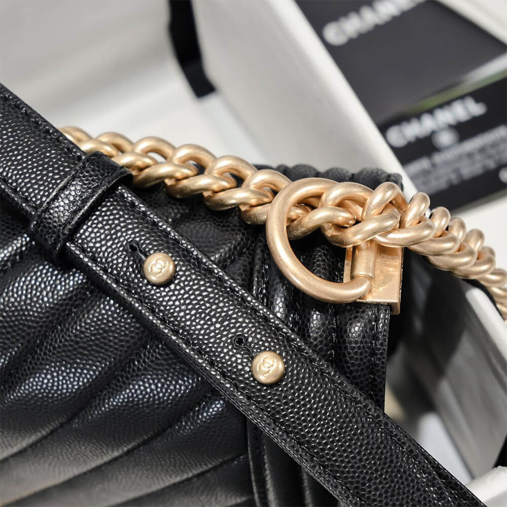 chevron caviar boy Ch*el handbag