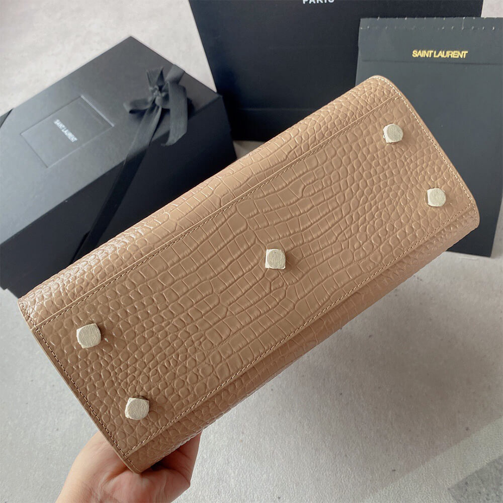 YSL SAC DE JOUR BABY IN CROCODILE-EMBOSSED