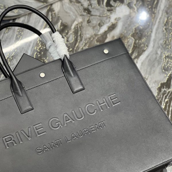 RIVE GAUCHE LARGE TOTE BAG IN SMOOTH LEATHER
