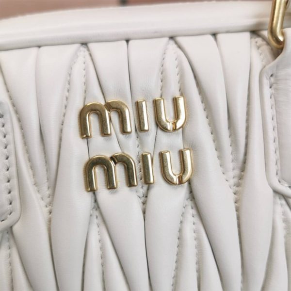 Matelasse nappa leather top-handle bag