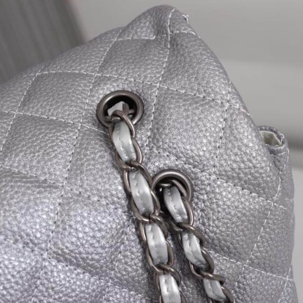 Ch*el travel flap bag black