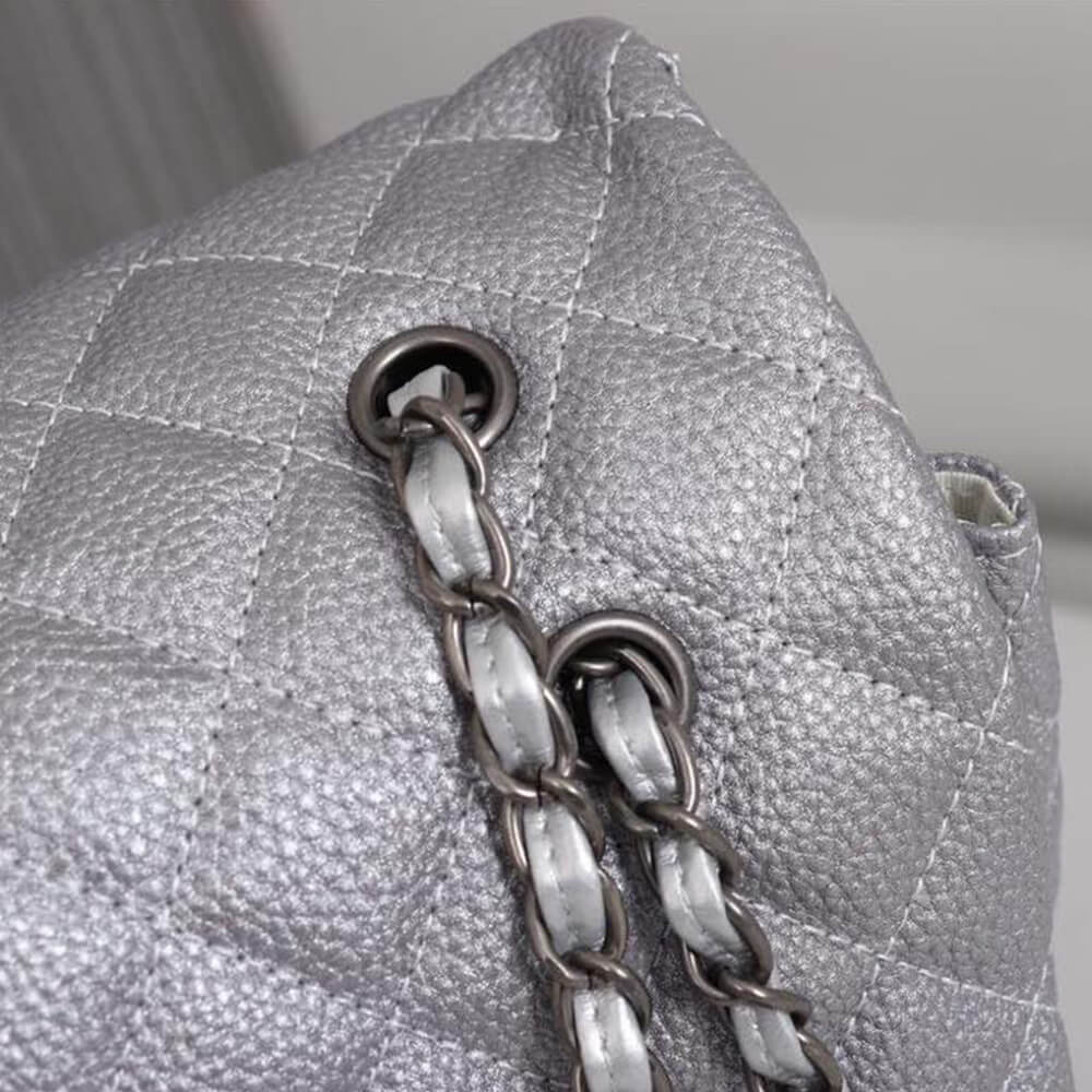 Ch*el travel flap bag black