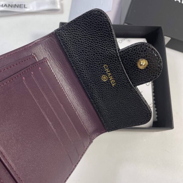 Ch*el flap compact wallet