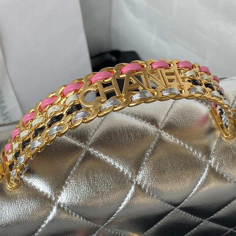 MINI FLAP BAG WITH TOP HANDLE