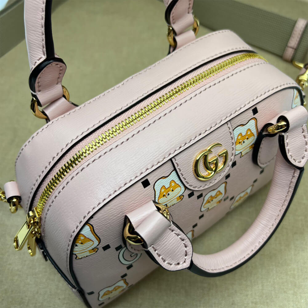 OPHIDIA GG ANIMAL PRINT MINI BAG