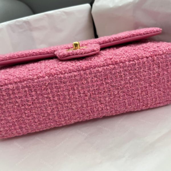 Ch*el tweed medium classic flap bag