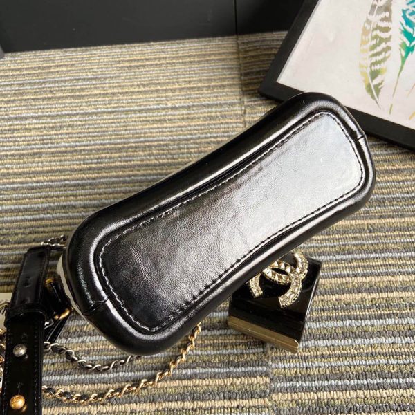 Ch*el calfskin quilted small gabrielle hobo