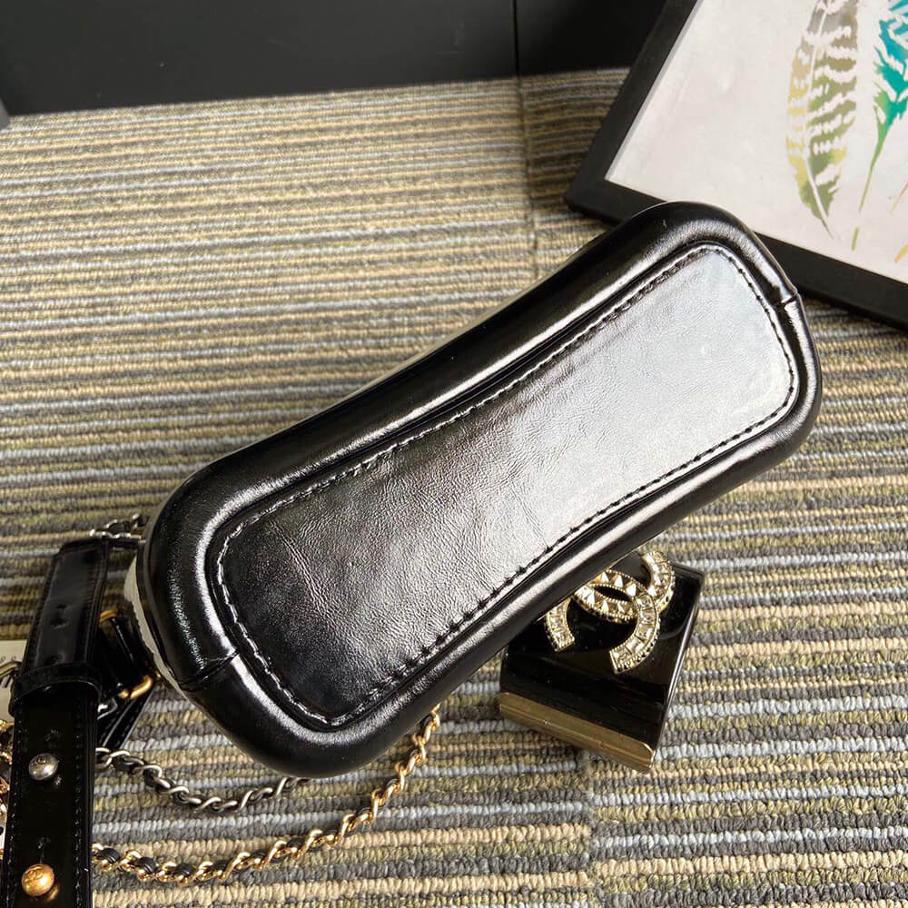 Ch*el calfskin quilted small gabrielle hobo