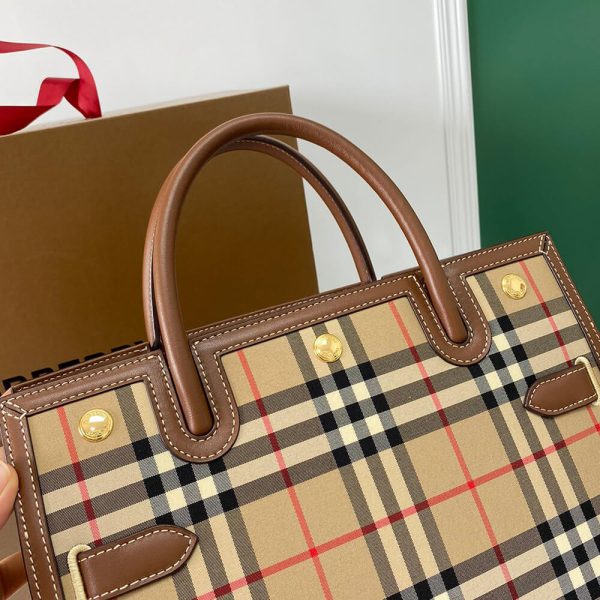 Small Vintage Check Two Handle Title Bag