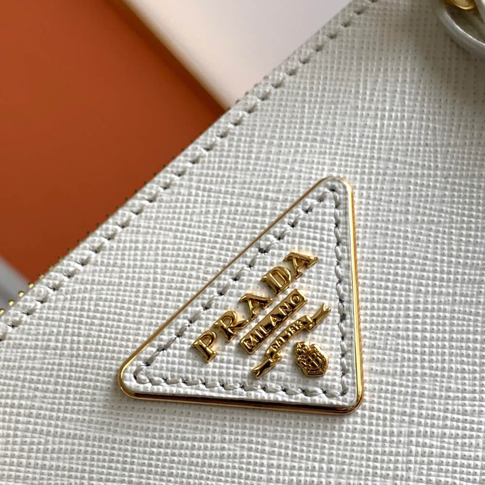 large Pra*a galleria saffiano leather bag