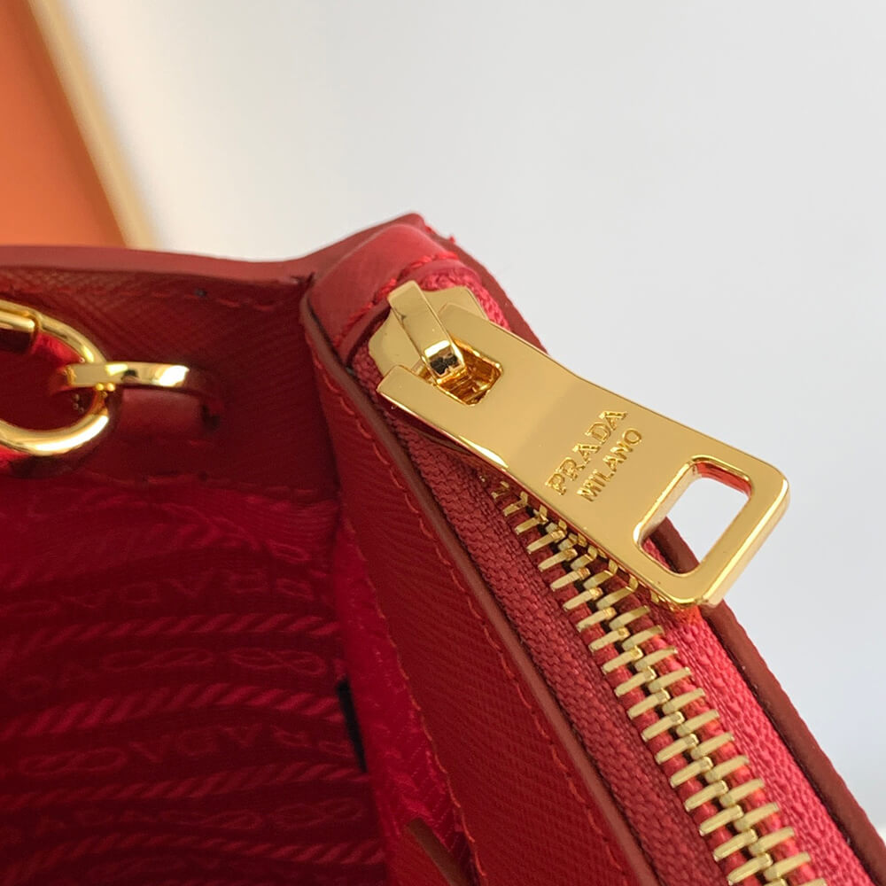 large Pra*a galleria saffiano leather bag