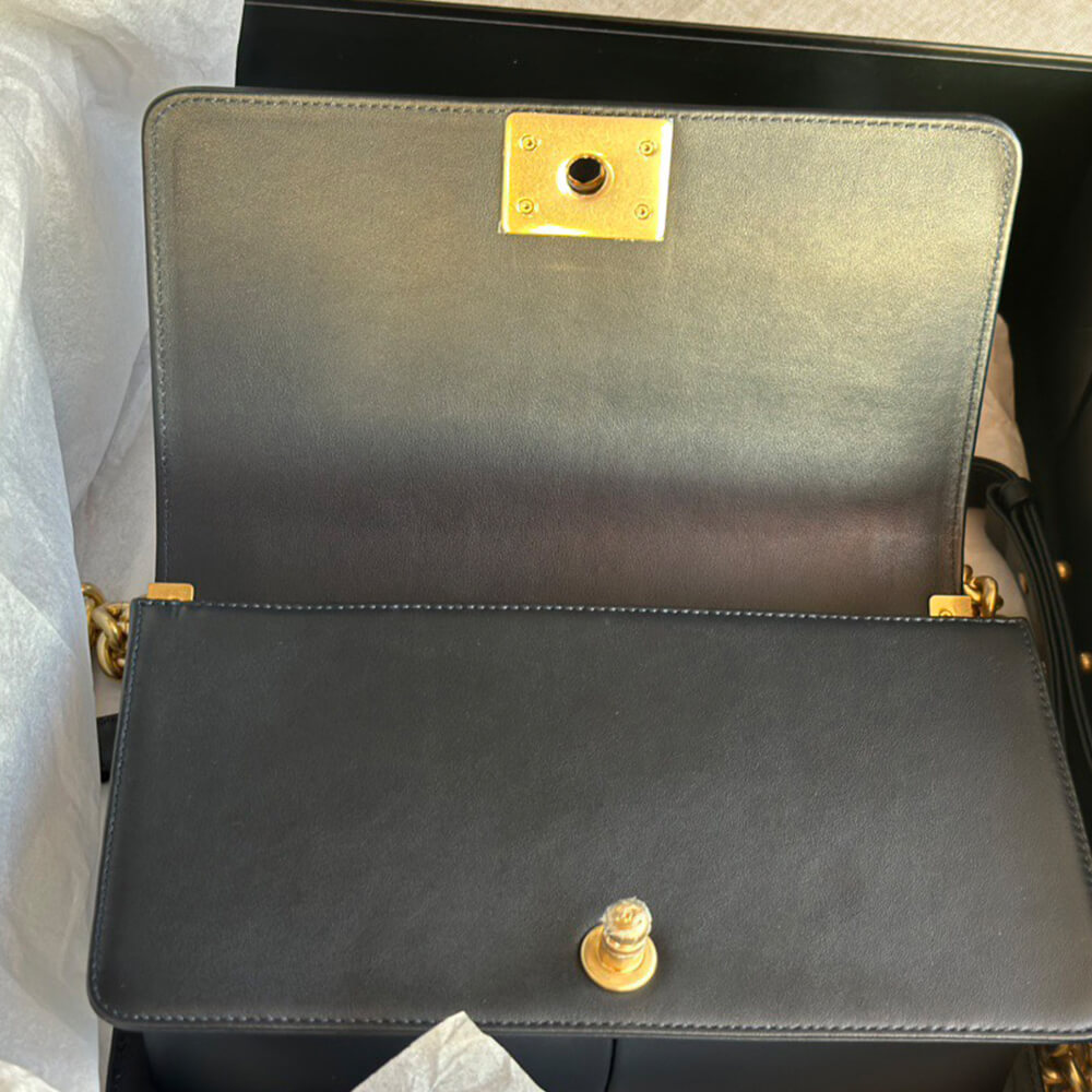 chevron boy Ch*el handbag