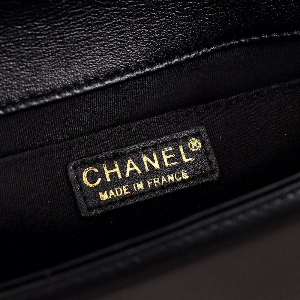 chevron boy Ch*el handbag