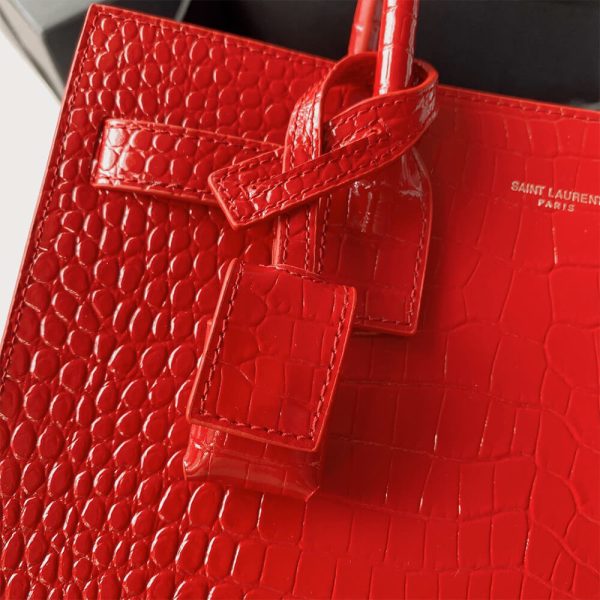 YSL SAC DE JOUR BABY IN CROCODILE-EMBOSSED