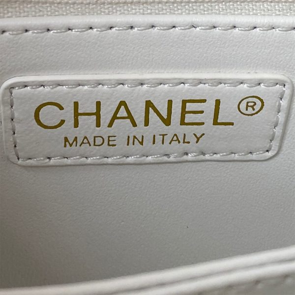 Ch*el coco handle bag small