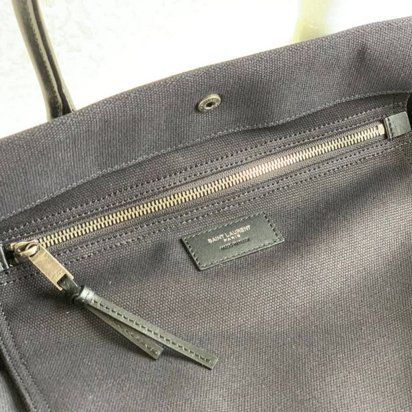 RIVE GAUCHE LARGE TOTE BAG IN EMBROIDERED RAFFIA AND LEATHER