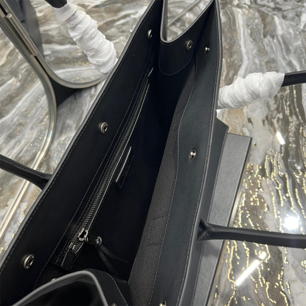 RIVE GAUCHE SMALL TOTE BAG IN SMOOTH LEATHER