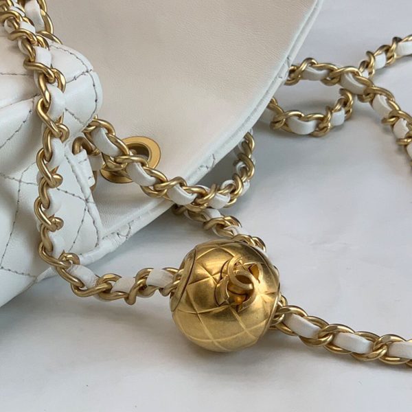 Ch*el pearl crush mini rectangular flap bag