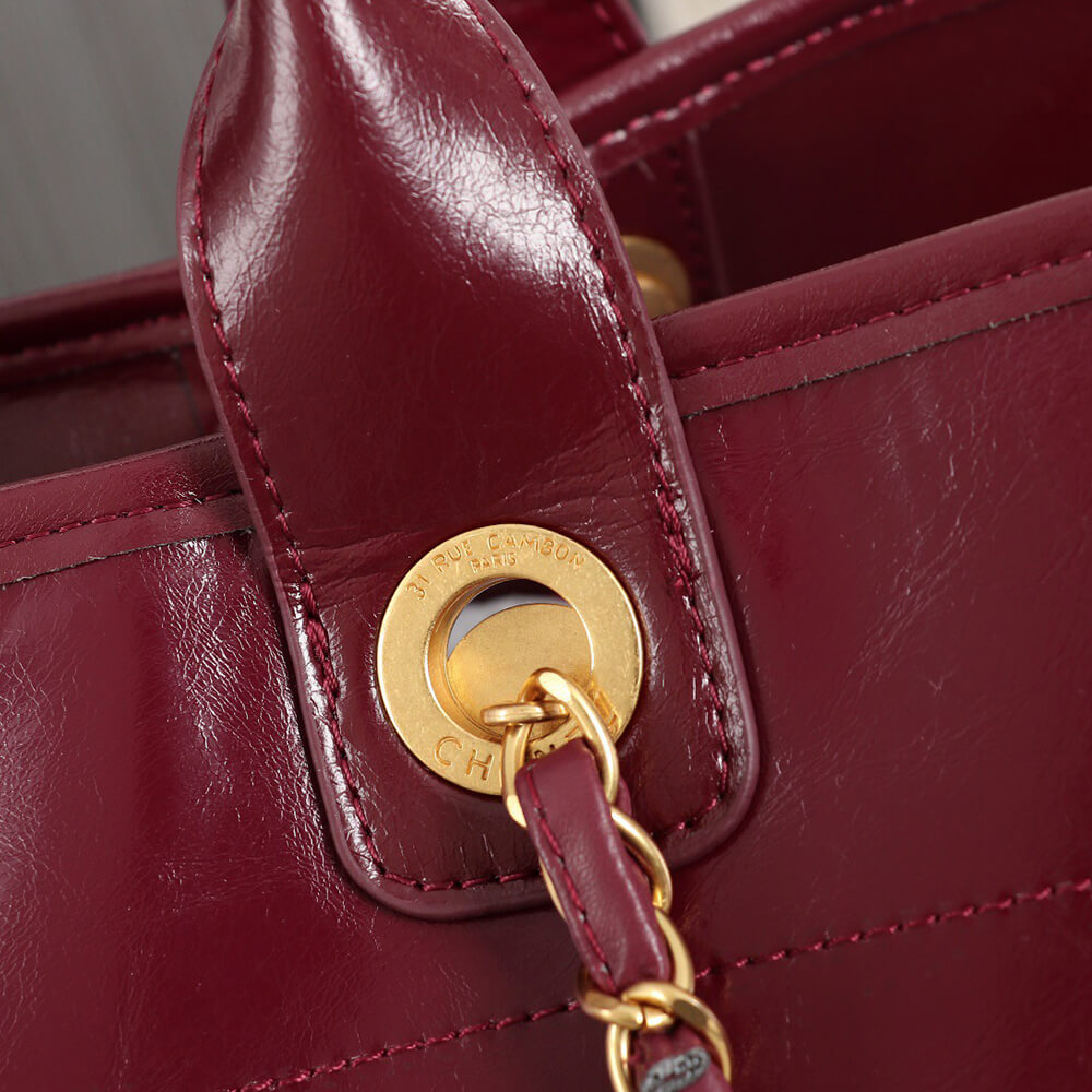 Ch*el large deauville tote