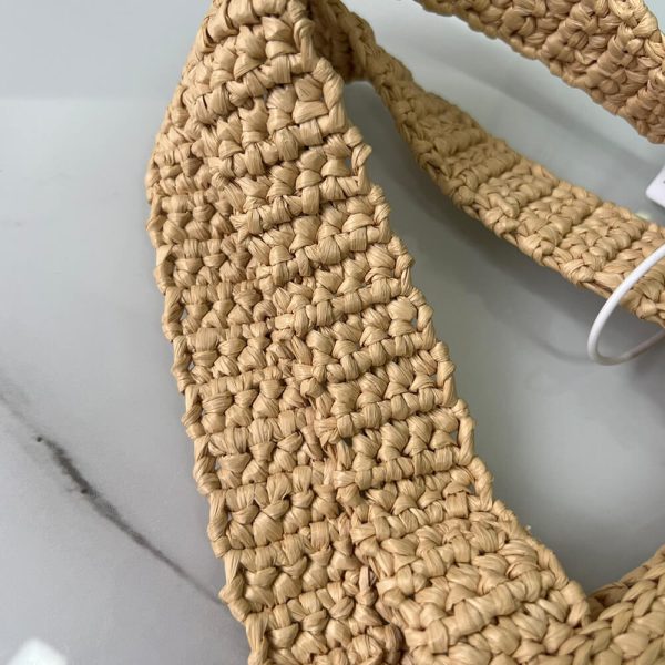 Pra*a raffia mini tote bag