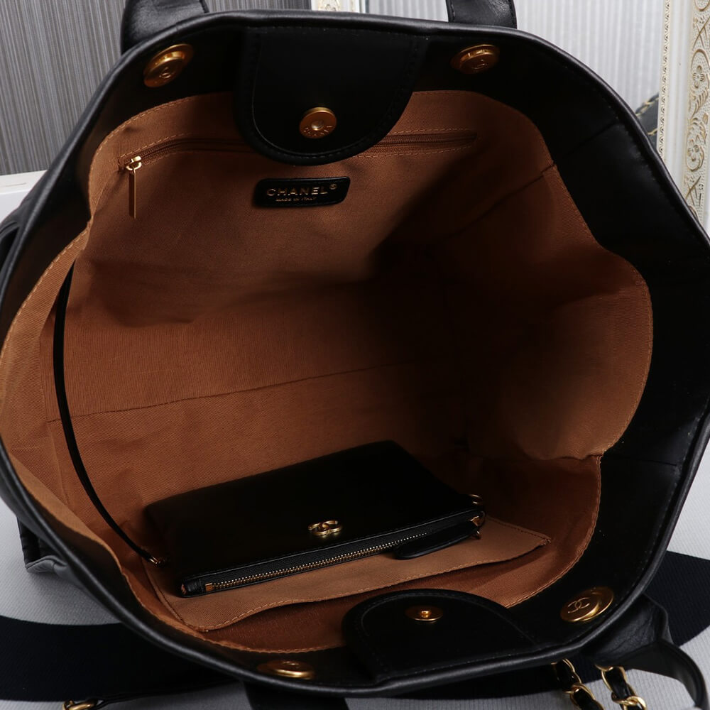 Ch*el large deauville tote