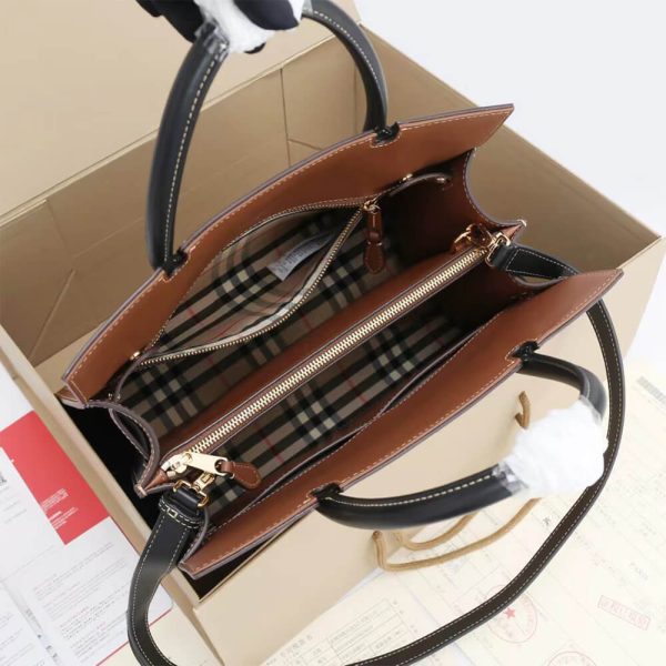 Small Vintage Check Two Handle Title Bag