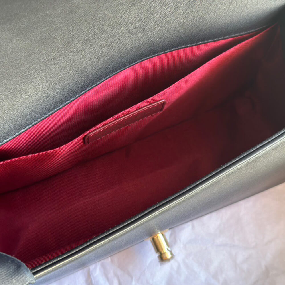 chevron boy Ch*el handbag