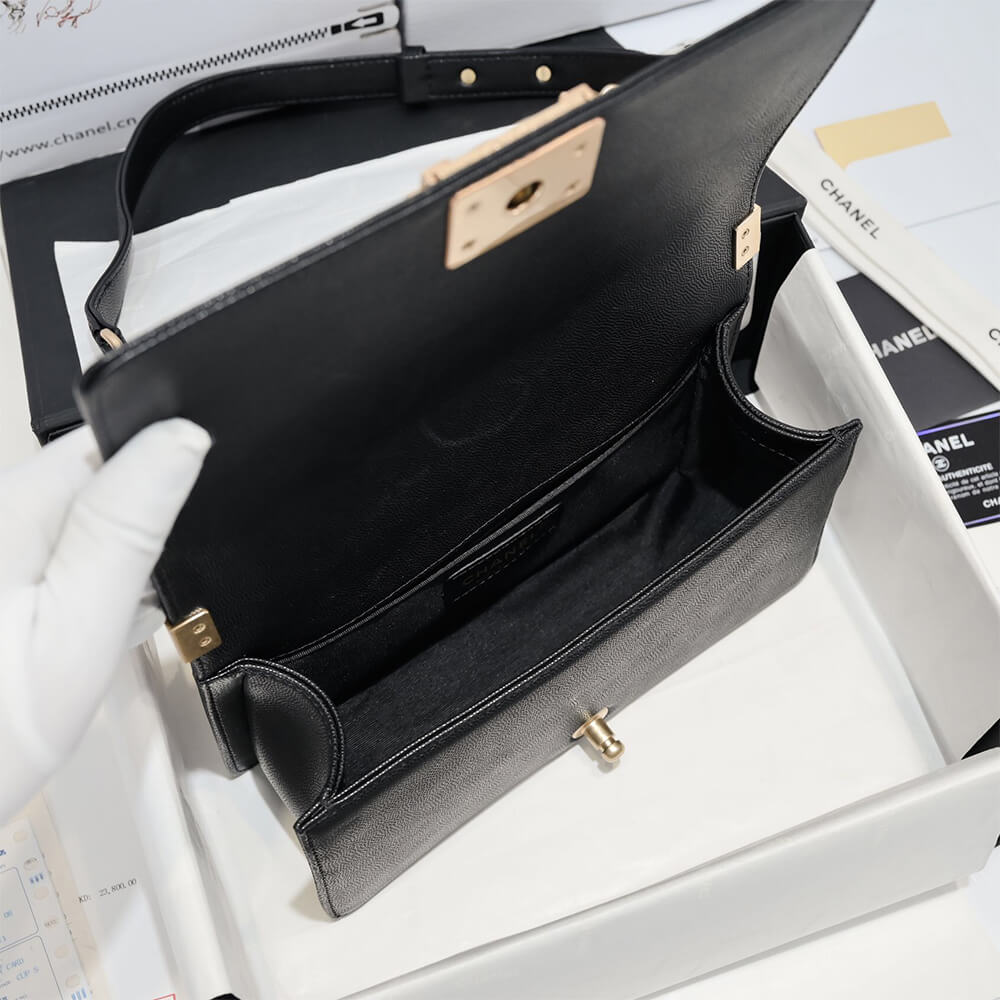 chevron caviar boy Ch*el handbag