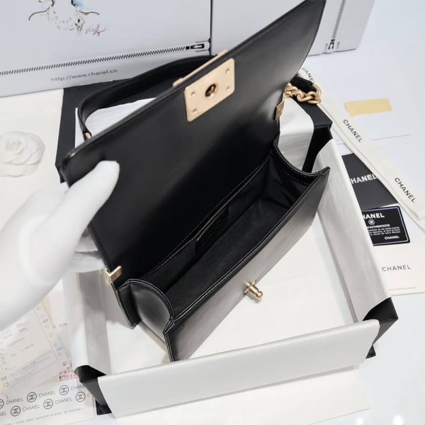 chevron boy Ch*el handbag