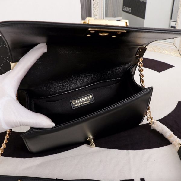 chevron boy Ch*el handbag