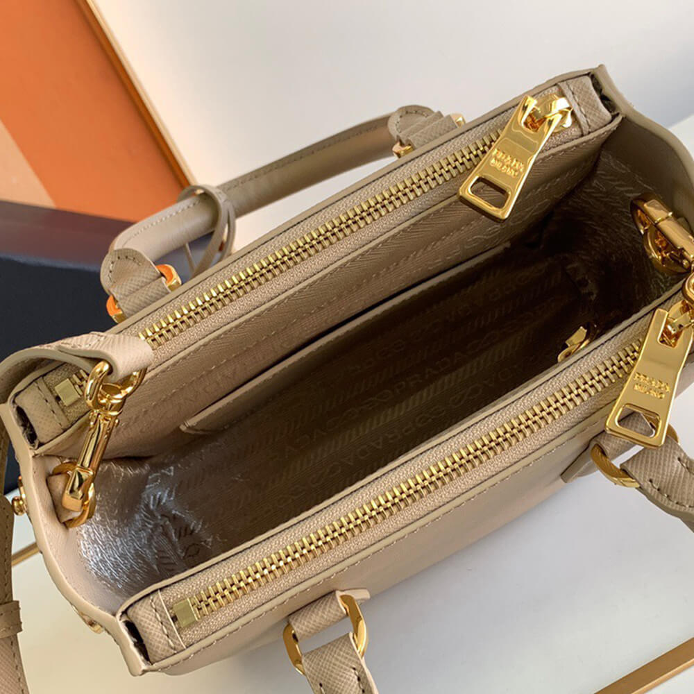 Pra*a galleria saffiano leather mini-bag