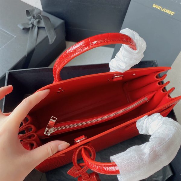 YSL SAC DE JOUR BABY IN CROCODILE-EMBOSSED